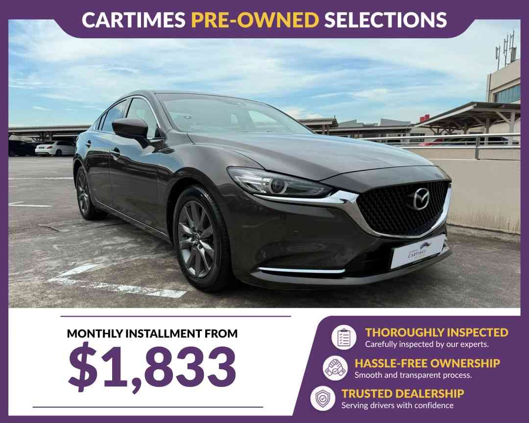 Mazda 6 Sedan 2.0 Executive (A) (Category: Used Cars) located in Singapore. Submitted by cartimesautomobile (Listing ID 1454201758, Image 2). Description: Drive with confidence! Lifetime engine and gearbox warranty, and wear and tear parts replaced with 1-year coverage! Ultra low interest rates starting from 1.28% and flexible up to 100% financing available for a limited time! Call us now to book your viewing and test drive! Features: 2.0L 4 cyli