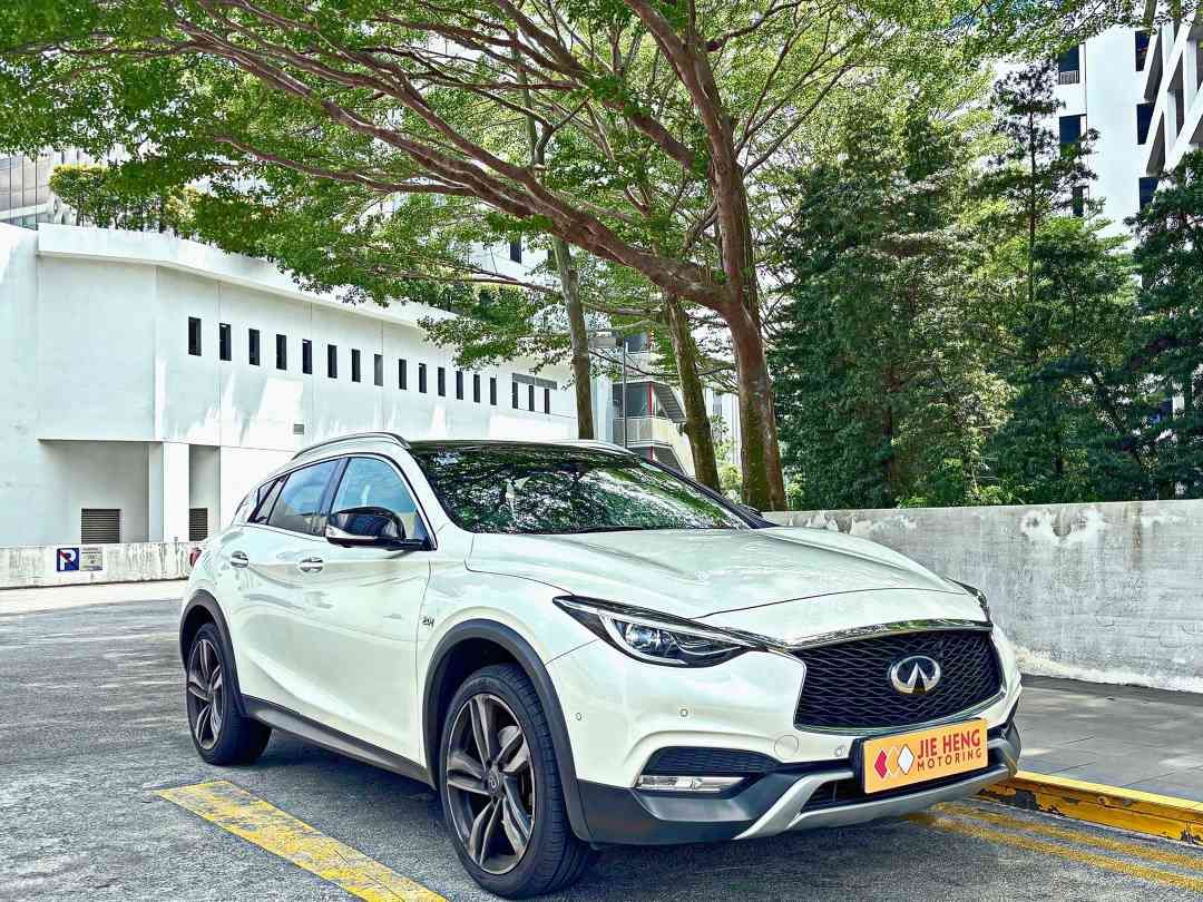 Infiniti QX30 2.0T Premium (A) (Category: Used Cars) located in Singapore. Submitted by jiehengmotoring (Listing ID 1442016417, Image 2). Description: Latest Addition! MB Interface And GLA Chassis Just Like Driving A Mercedes Benz! The Only Petrol QX30 Premium GT Moonroof In SG! Wearnes Agent Servicing Done Till 2024! Full Maintained By BMS Motorsports Till Date! Buy From A 5/5 Star Reviews Dealer Today! Immediate Car Ownership Transfer On Collec