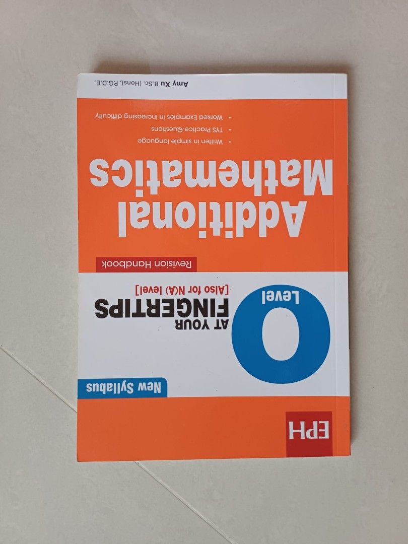 Additional Mathematics Revision Handbook - O Level, Hobbies \u0026 Toys, Books \u0026 Magazines, Textbooks ...