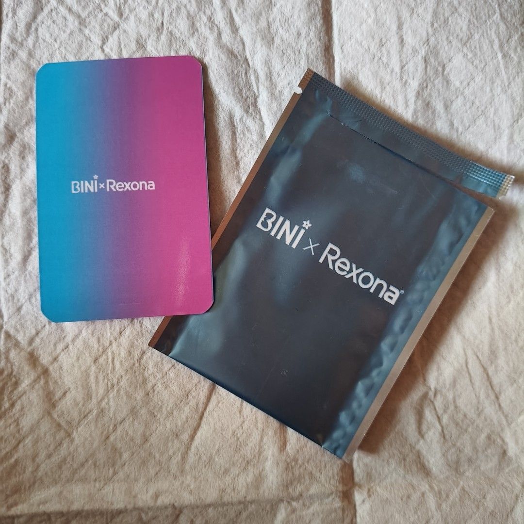BINI x Rexona Photo Card (Category: K-Wave Merchandise) located in Quezon City. Submitted by miletdeclutters (Listing ID 1412896506, Image 2). Description: .