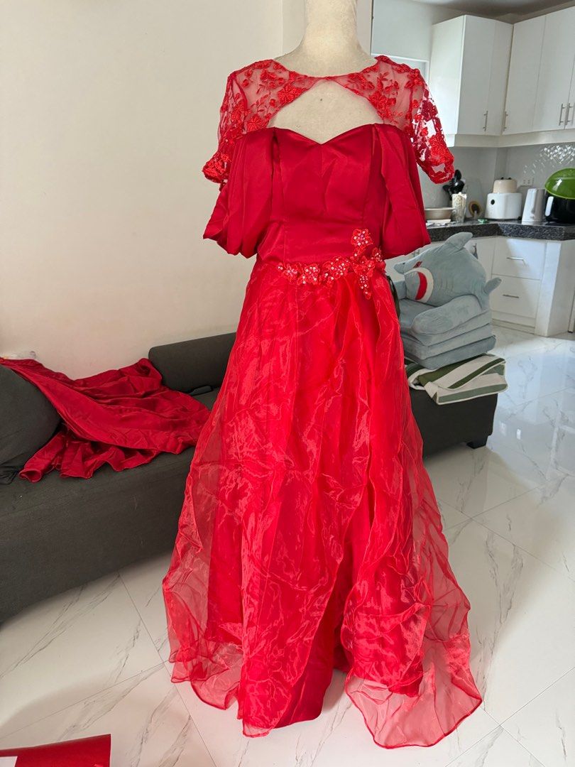 Bridesmaid or evening gown (Category: Evening dresses & gowns) located in Bulacan. Submitted by _myprelovedstuff (Listing ID 1412992677, Image 2). Description: Small Maganda to. Pm for when worn photo 1,500 fixed!.