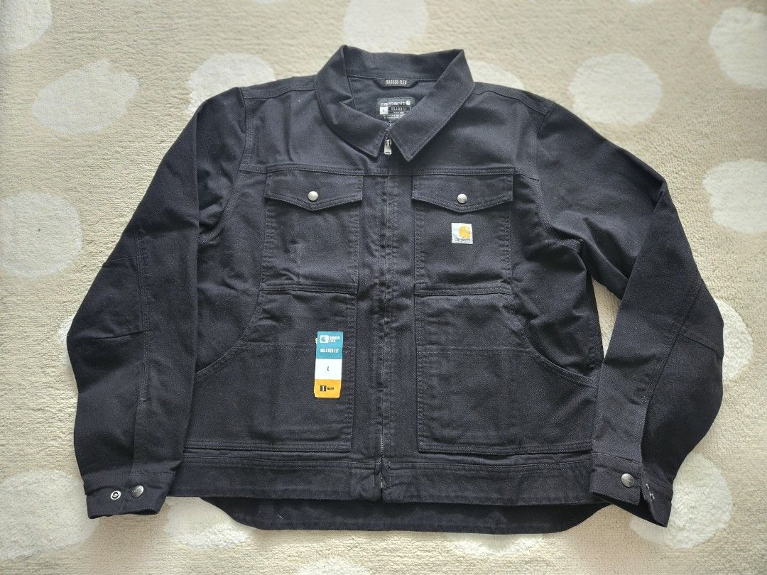 Carhartt Rugged Flex Jacket - Black - Size L Selvedge (Category: Coats, Jackets and Outerwear) located in Manila. Submitted by slickzy (Listing ID 1412937536, Image 1). Description: -Brandnew Carhartt Rugged Flex Jacket - Color: Black - Size: L (W25" L27" SH19" SL26.5") - Features: - Relaxed fit - Zip-up front - Multiple pockets - Carhartt logo patch Price: Php. 6,000 Only! RFS: Unloading Kindly DM me if interested Thanks and God bless!.