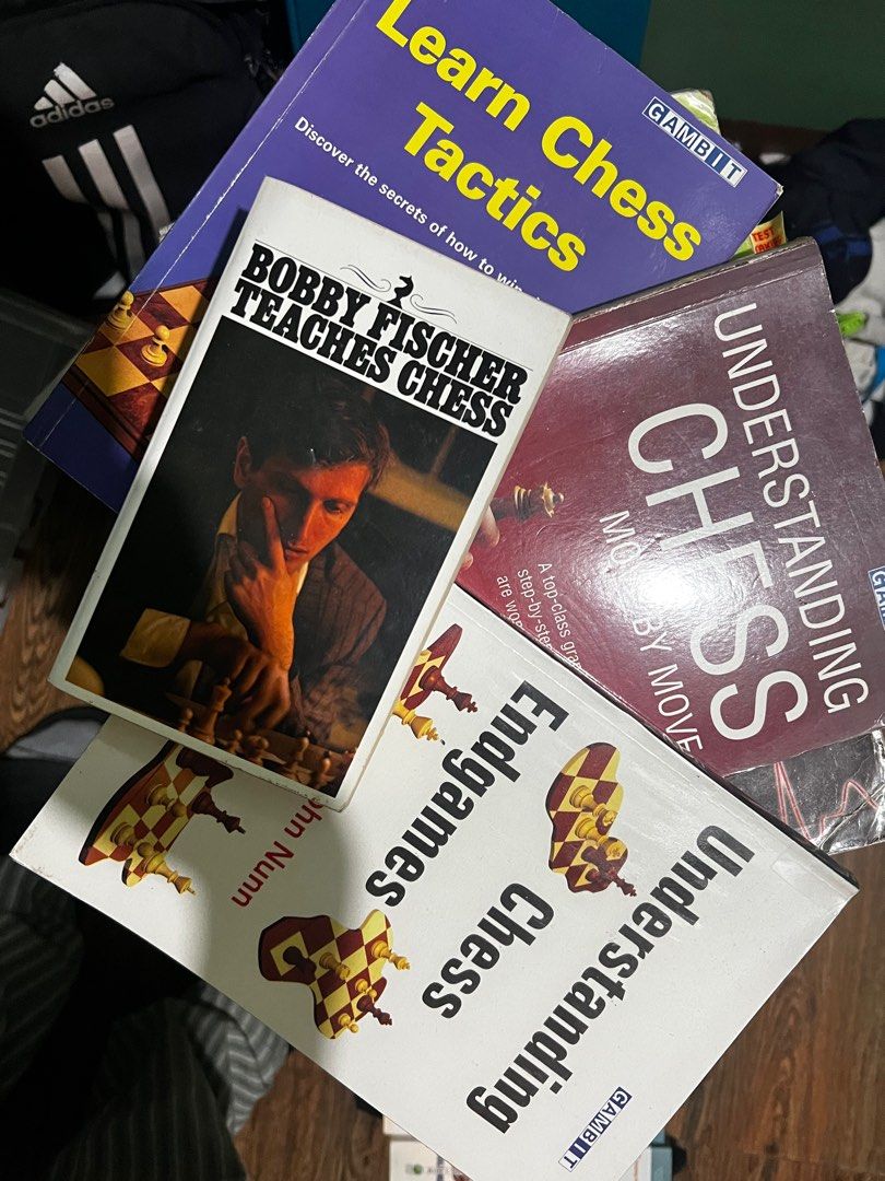 CHESS BOOKS TAKE ALL (Category: Storybooks) located in Baguio. Submitted by nightlights233 (Listing ID 1412944237, Image 1). Description: - learn chest tactics - 250 - Understanding chess move by move - 325 - Understanding chess endgames -325 - Bobby fischer teaches chess - SOLD No Writings Good as new. All bought in FULLYBOOKED Negotiable for sure buyerr Take all for 1,050 plus SF KUNIN NYO NA PO PLSS PANDAGDAG TUITION FEE FOR MEDSCHOOL CAN DO M