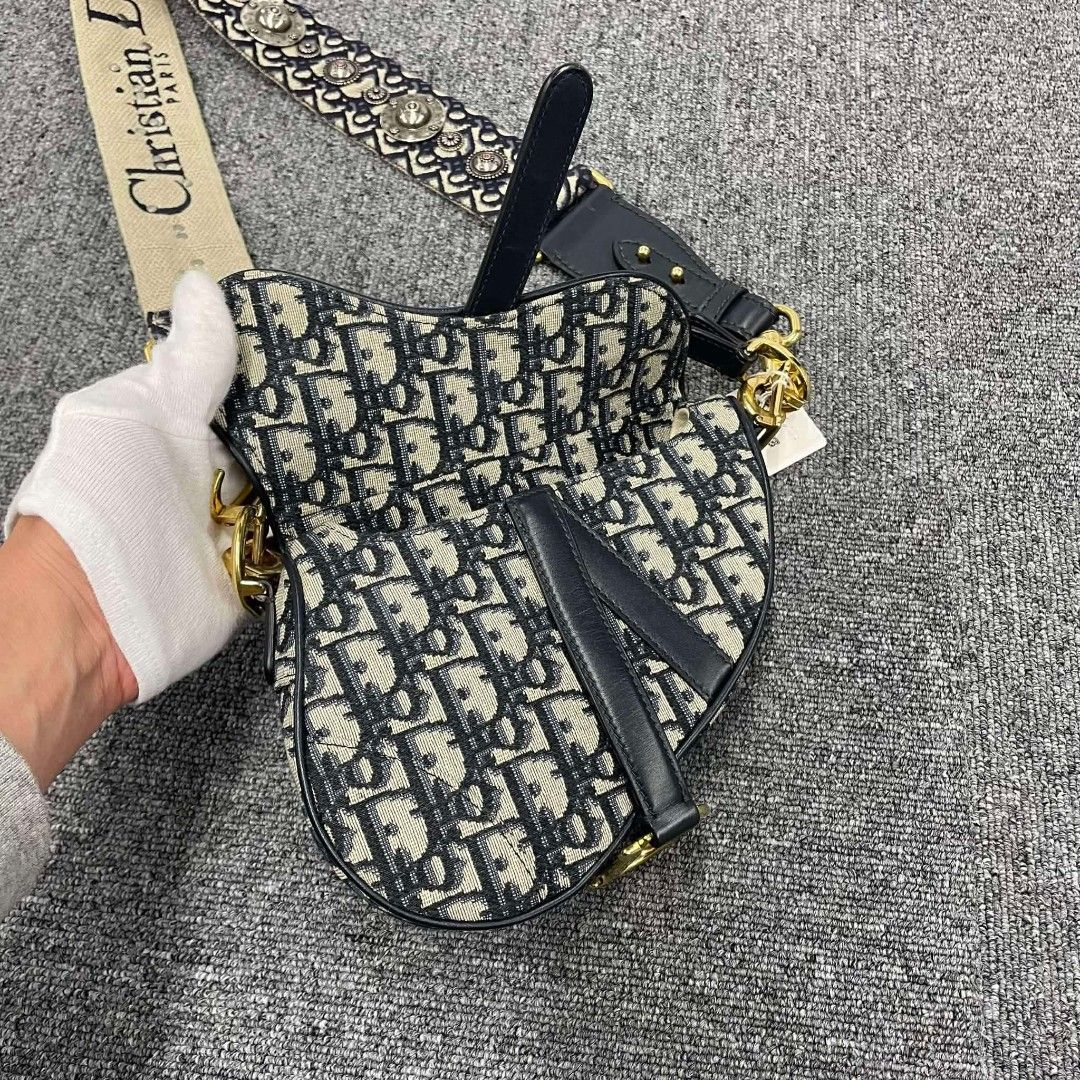Christian Dior Oblique Saddle Mini Bag (Category: Luxury Bags & Wallets) located in Tarlac. Submitted by xicestimepieces (Listing ID 1412870389, Image 2). Description: For Sale: Dior Saddle Bag with Strap - Blue Dior Oblique Jacquard Condition: Like New, authentic • Color/Material: Blue Dior Oblique Jacquard Includes: Original dust bag and adjustable strap Location: Shipping from Australia (not on-hand in the Philippines yet) Price: P185,000 Cont