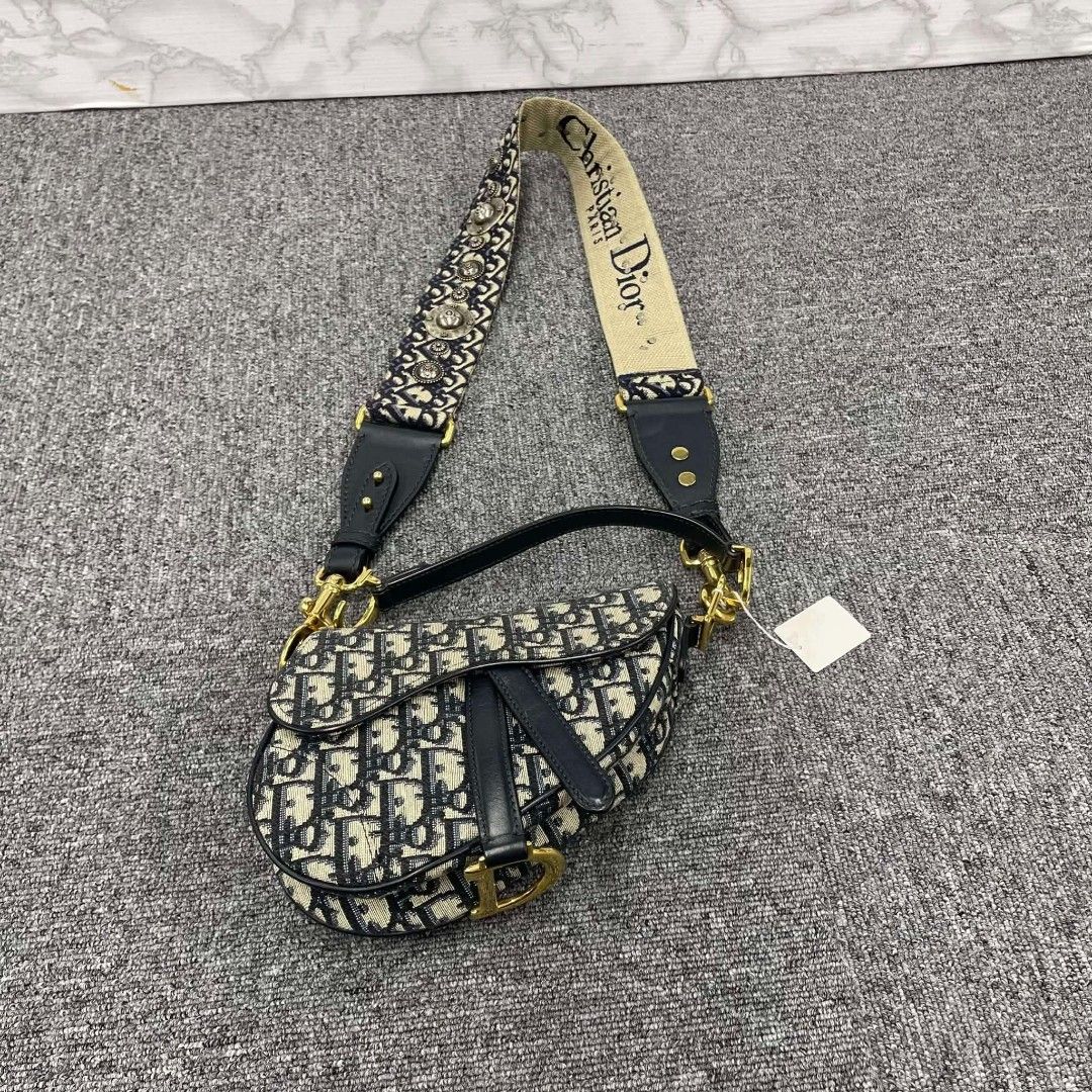 Christian Dior Oblique Saddle Mini Bag (Category: Luxury Bags & Wallets) located in Tarlac. Submitted by xicestimepieces (Listing ID 1412870389, Image 1). Description: For Sale: Dior Saddle Bag with Strap - Blue Dior Oblique Jacquard Condition: Like New, authentic • Color/Material: Blue Dior Oblique Jacquard Includes: Original dust bag and adjustable strap Location: Shipping from Australia (not on-hand in the Philippines yet) Price: P185,000 Cont