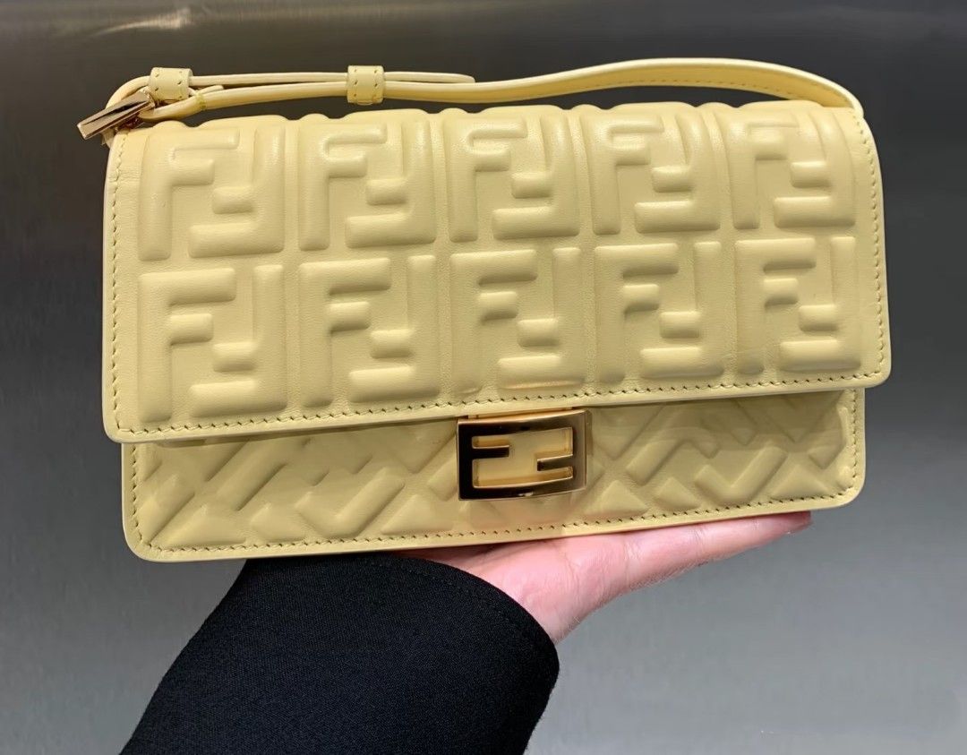 Fendi woc baguette (Category: Luxury Bags & Wallets) located in Las Pinas. Submitted by glamdustph (Listing ID 1412928502, Image 1). Description: 💯 authentic from staff sale retail price 92,000 with box, paper bag, dustbags, authenticity cards cc payment via paypal plus sf thank you.