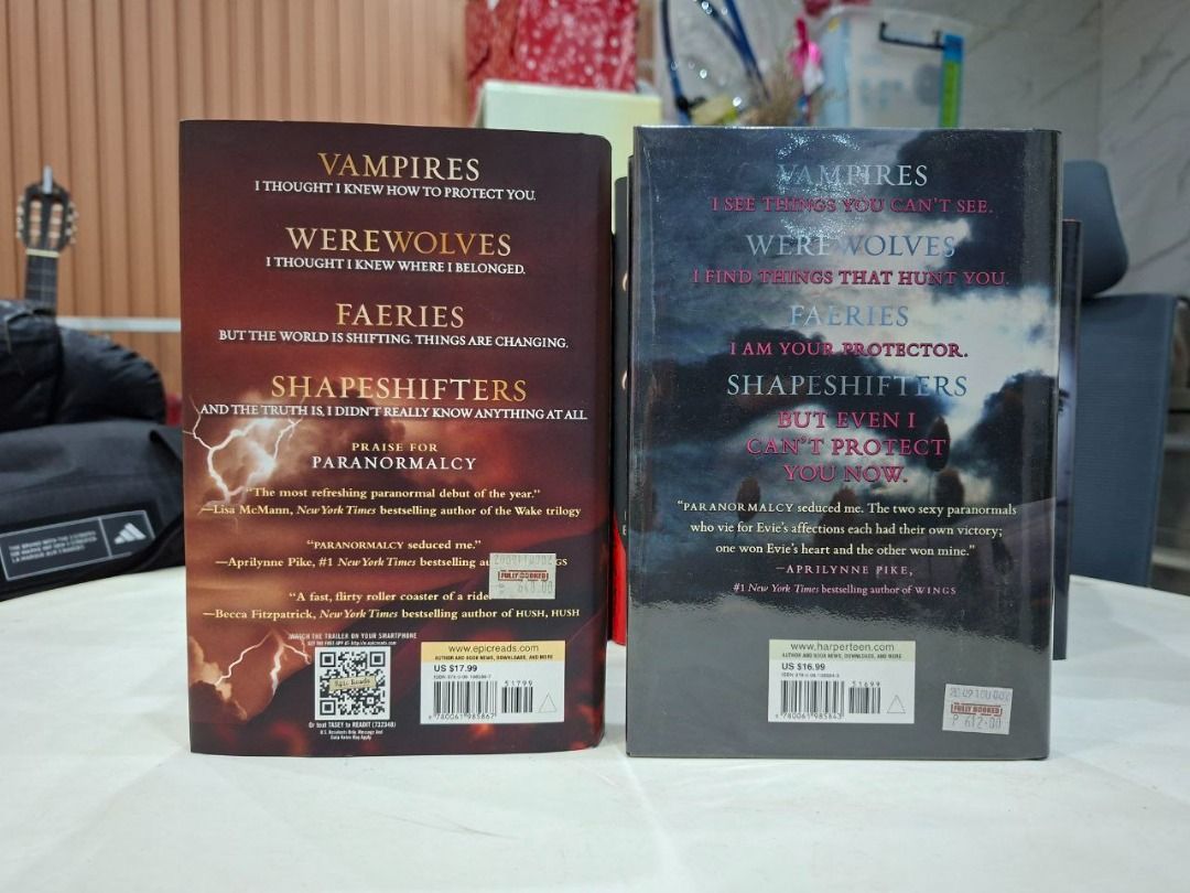 (Hardbound) Paranormalcy & Supernaturally by Kiersten White (Category: Storybooks) located in Quezon City. Submitted by forsyth21 (Listing ID 1412991574, Image 2). Description: - Two books from the Paranormalcy series by Kiersten White. - Titles: "Paranormalcy" and "Supernaturally"..