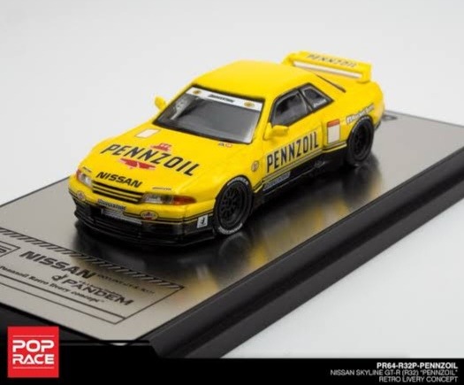 Inno64 @ PopRace Nissan Skyline GT-R (R32) Pennzoil, Hobbies & Toys ...