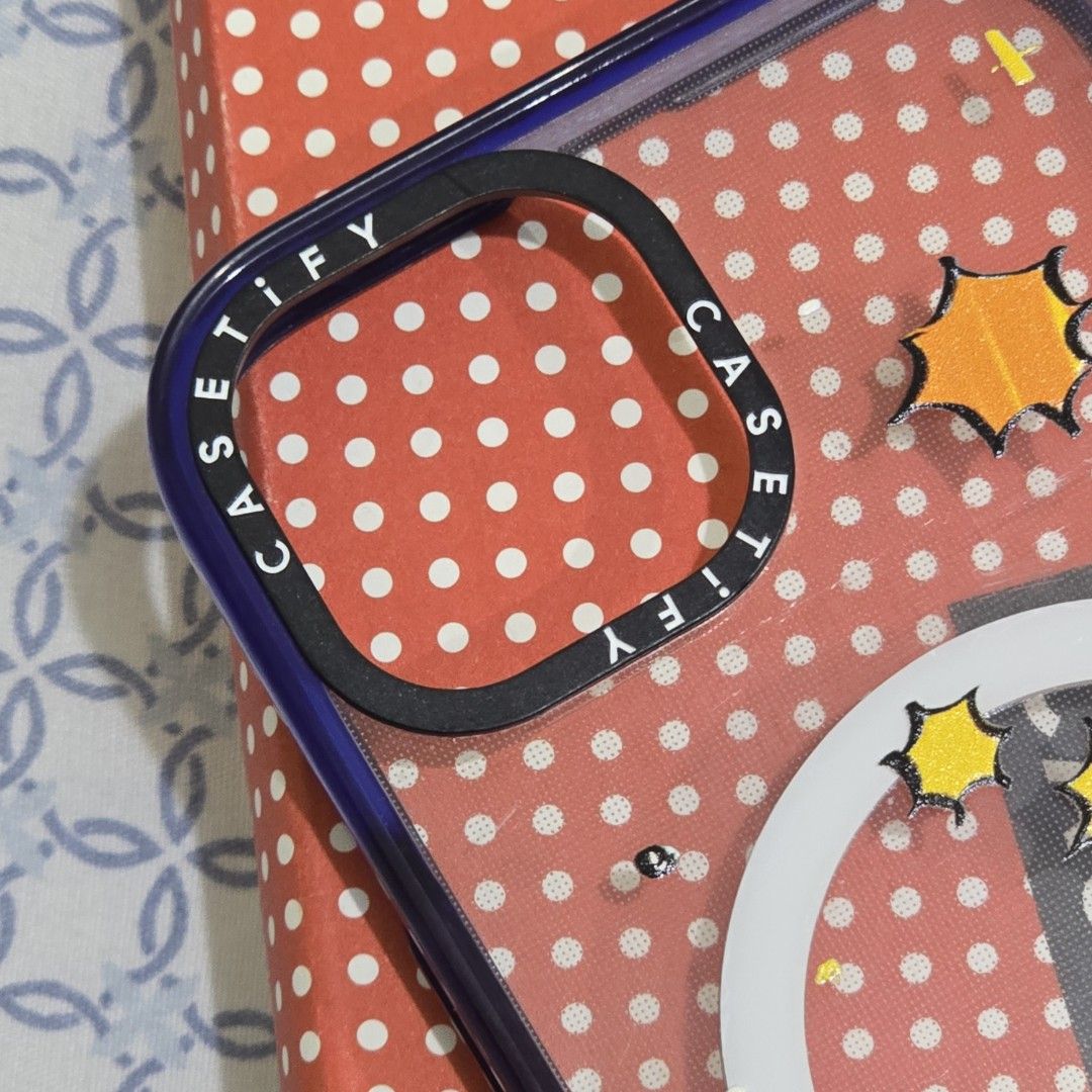 iPhone 13/14 Original Casetify Magsafe (Category: Cases & Sleeves) located in Manila. Submitted by mgraciec (Listing ID 1412999744, Image 3). Description: - Original Casetify MagSafe case for iPhone 13. - Features a unique and eye-catching design. - Excellent condition. - Compatible with MagSafe accessories. - Made with 65% recycled material..