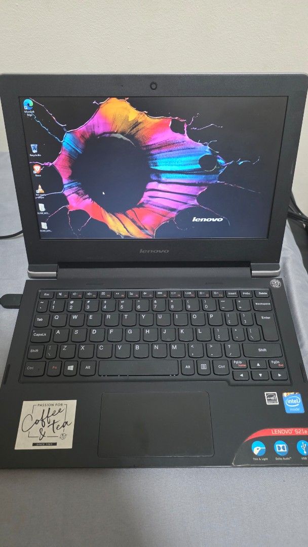 Lenovo Laptop S21e (Category: Laptops & Notebooks) located in Marikina City. Submitted by wynlzr3 (Listing ID 1413011685, Image 1). Description: - Lenovo laptop - Windows 8.1 - Black body - Includes charger - Intel CPU - 2GB RAM - Stickers on the back Naka stock lang sa cabinet, never been used in a long time No time to test other functionalities (buy at your own risk) RFS: decluttering shipping via lalamove w/in metro manila (c/o buyer).