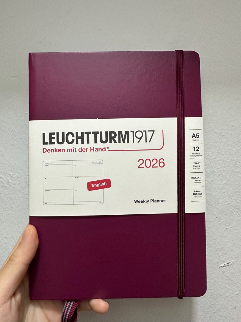 Leuchtturm1917 2026 Weekly Planner A5, Hobbies & Toys, Stationery