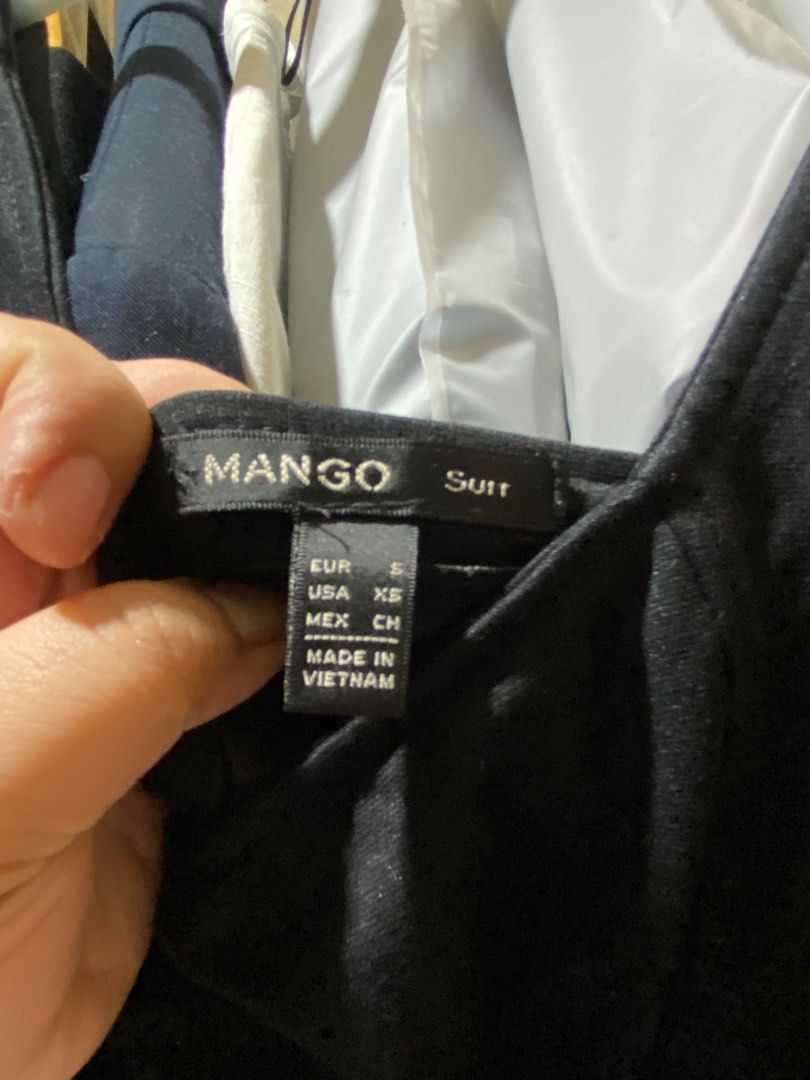 Mango Suit Dress - Size XS (Category: Dresses) located in Pasay City. Submitted by _jkching (Listing ID 1413020086, Image 2). Description: - Mango dress - Size: XS - Color: Black top, gray textured bottom - Design: Sleeveless, scoop neckline - Made in Vietnam - Perfect for various occasions.