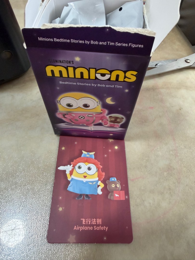 Minions Bedtime Stories Airplane Safety Figure, Hobbies & Toys, Toys ...