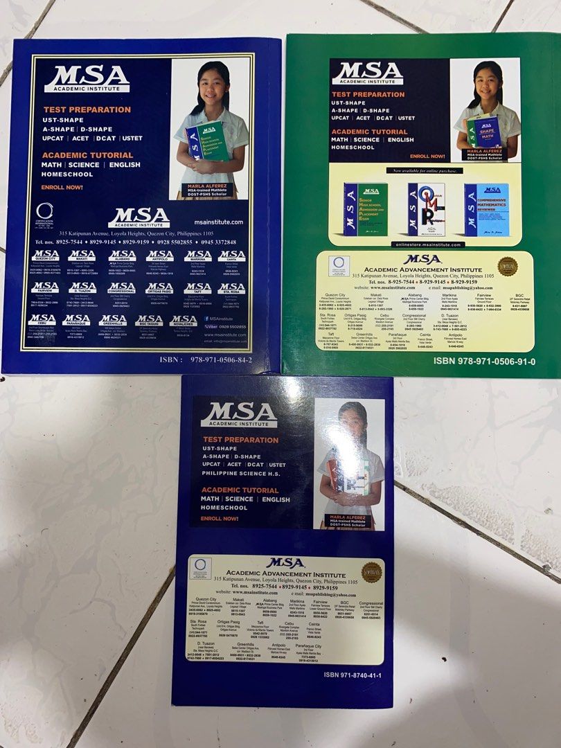 Quick Math Review Msa MSA Senior High School (SHAPE) Reviewer Books (Set) | Reviewer for A ...