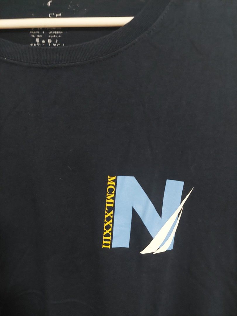 Nautica Shirt for Men - Small (Category: Tshirts & Polo Shirts ) located in Paranaque City. Submitted by coolfinds23 (Listing ID 1413021435, Image 3). Description: Nautica Shirt for Men Size: Small (US size, fits medium) Color: Dark Blue Length: 28 in. Chest: 21 in. Lightly used and still in good condition. Minor issue: Brand print inside the shirt has been washed off. RFS: Decluttering MOP: GCash/Bank transfer Shipping c/o buyer *No returns and 