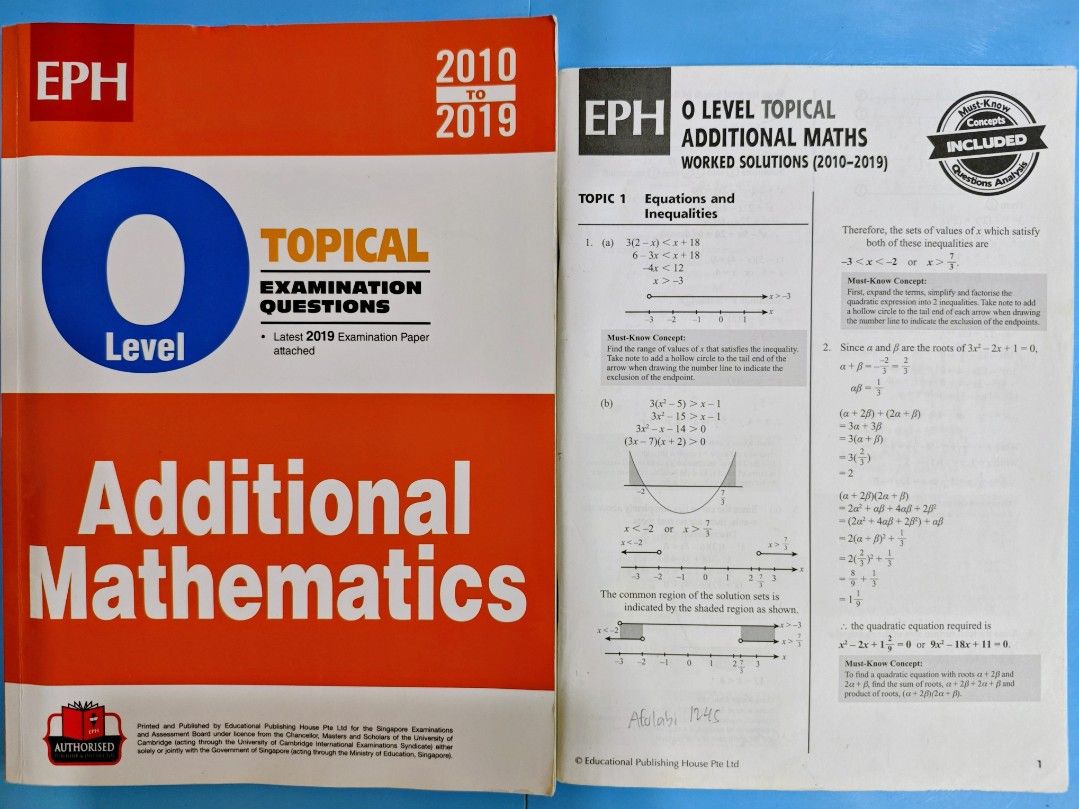 O Level Topical Exam Questions: Additional Maths, Physics, Hobbies \u0026 Toys, Books \u0026 Magazines ...