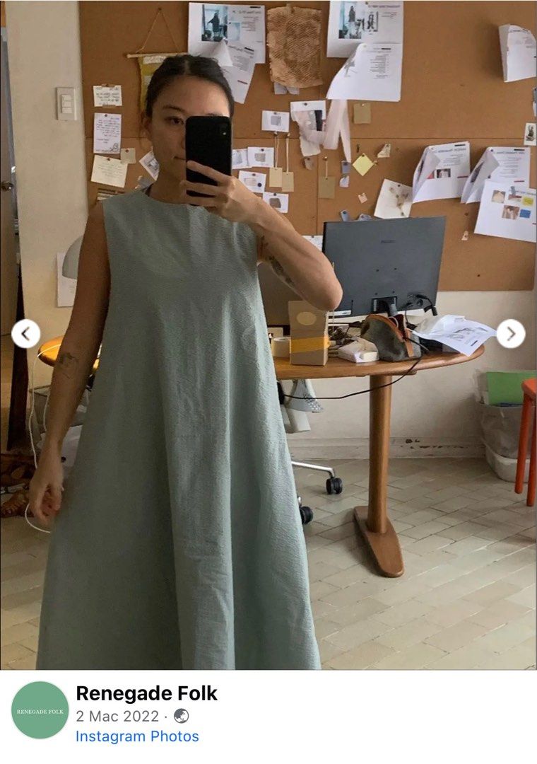 Renegade Folk Daydream Multi Dress (Category: Dresses) located in Quezon City. Submitted by __closetspace (Listing ID 1413015712, Image 2). Description: - Renegade Folk Daydream Multi Dress - Sleeveless design - V-neckline with tie - Can be worn several ways - Relaxed fit - Midi length - Color: Muted green/sage - Perfect for casual wear - super presko - even if size small, ideal for Medium / Large girlies RFS: not my style anymore No longer avail