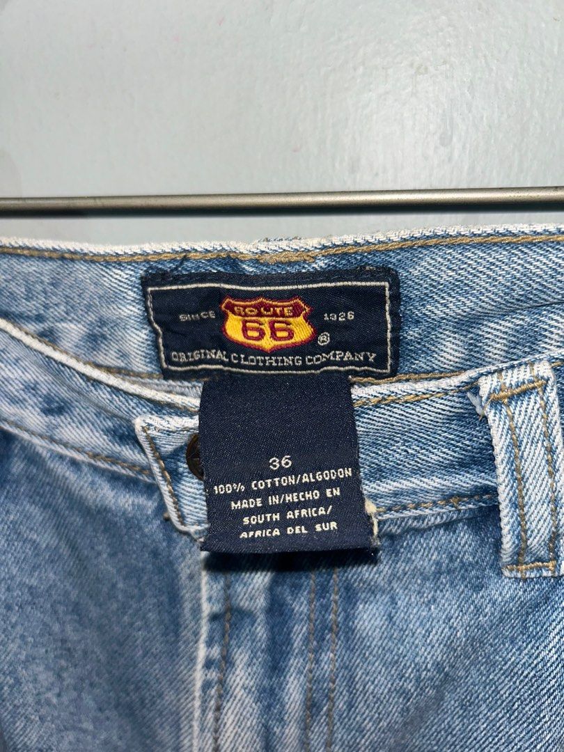 Route 66 Denim Shorts Size 36 (Category: Shorts) located in Las Pinas. Submitted by bbfinds222 (Listing ID 1413026312, Image 2). Description: - Route 66 denim shorts - Size 36 - Light blue wash - Carpenter style pockets - Button closure - 100% cotton - Classic, casual look - Features Route 66 tag.