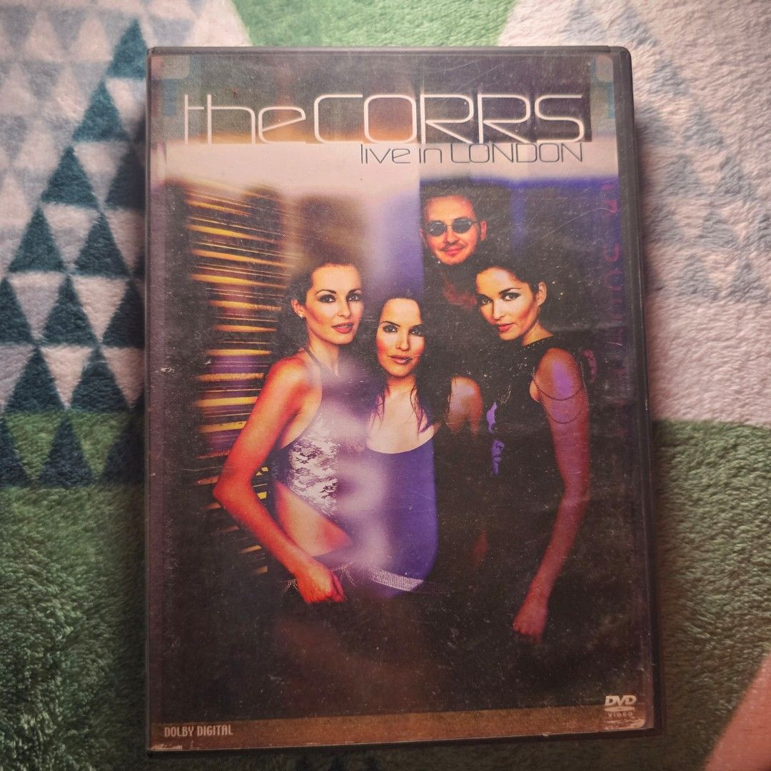 The Corrs Live in London DVD (Category: CDs & DVDs) located in Quezon City. Submitted by serefrenpaz (Listing ID 1412976230, Image 1). Description: DVD features The Corrs Live in London. It includes a concert performance and bonus features. The DVD case and disc are included. The back of the case lists the songs and special features. The disc is a DVD format..