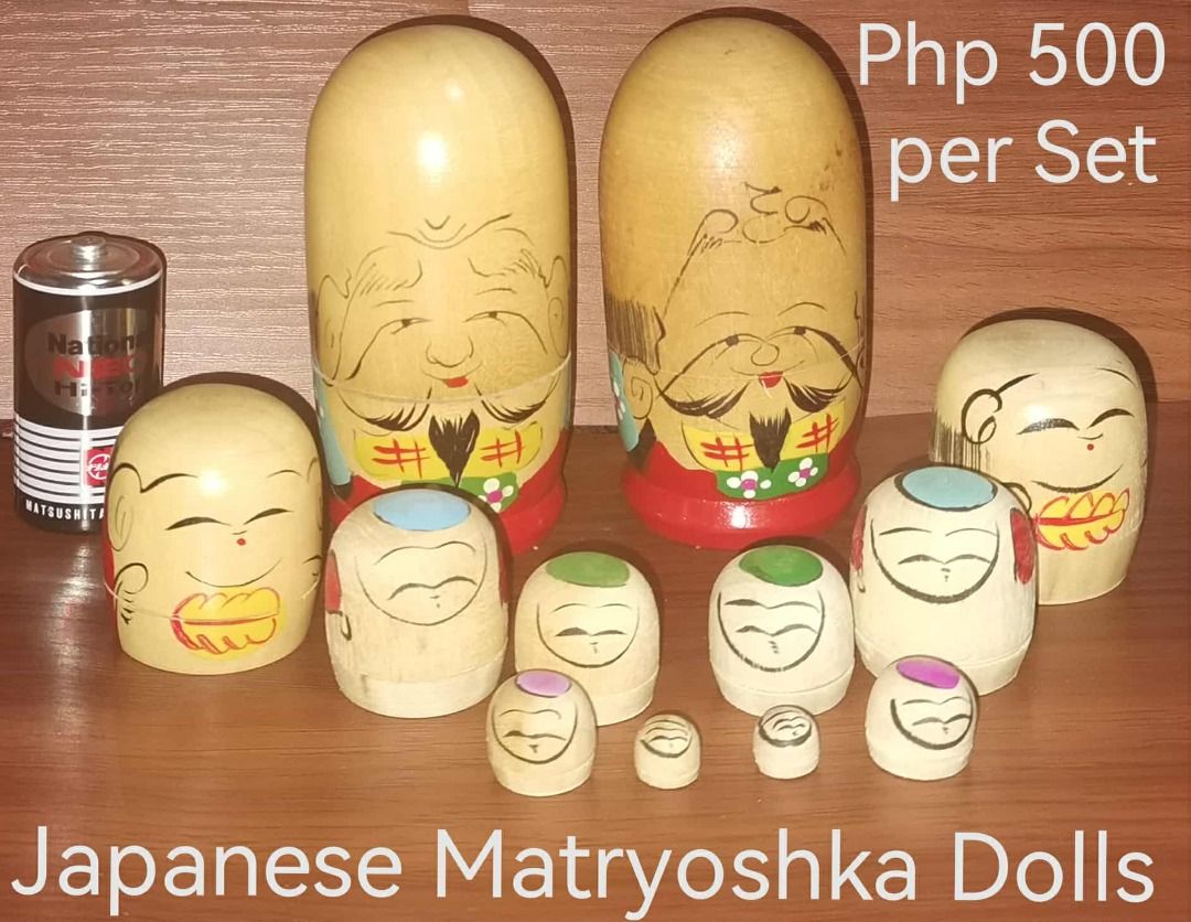 Vintage Russian Nesting/Matryoshka Dolls (Category: Vintage Collectibles) located in Los Banos. Submitted by princessbotique (Listing ID 1413020954, Image 2). Description: Vintage Russian Nesting/Matryoshka Dolls Price on pics As is Please add shipping fee From Los Banos Laguna Meetups per arrangement MOP GCash first to pay basis Pm if interested Please Like and Follow.