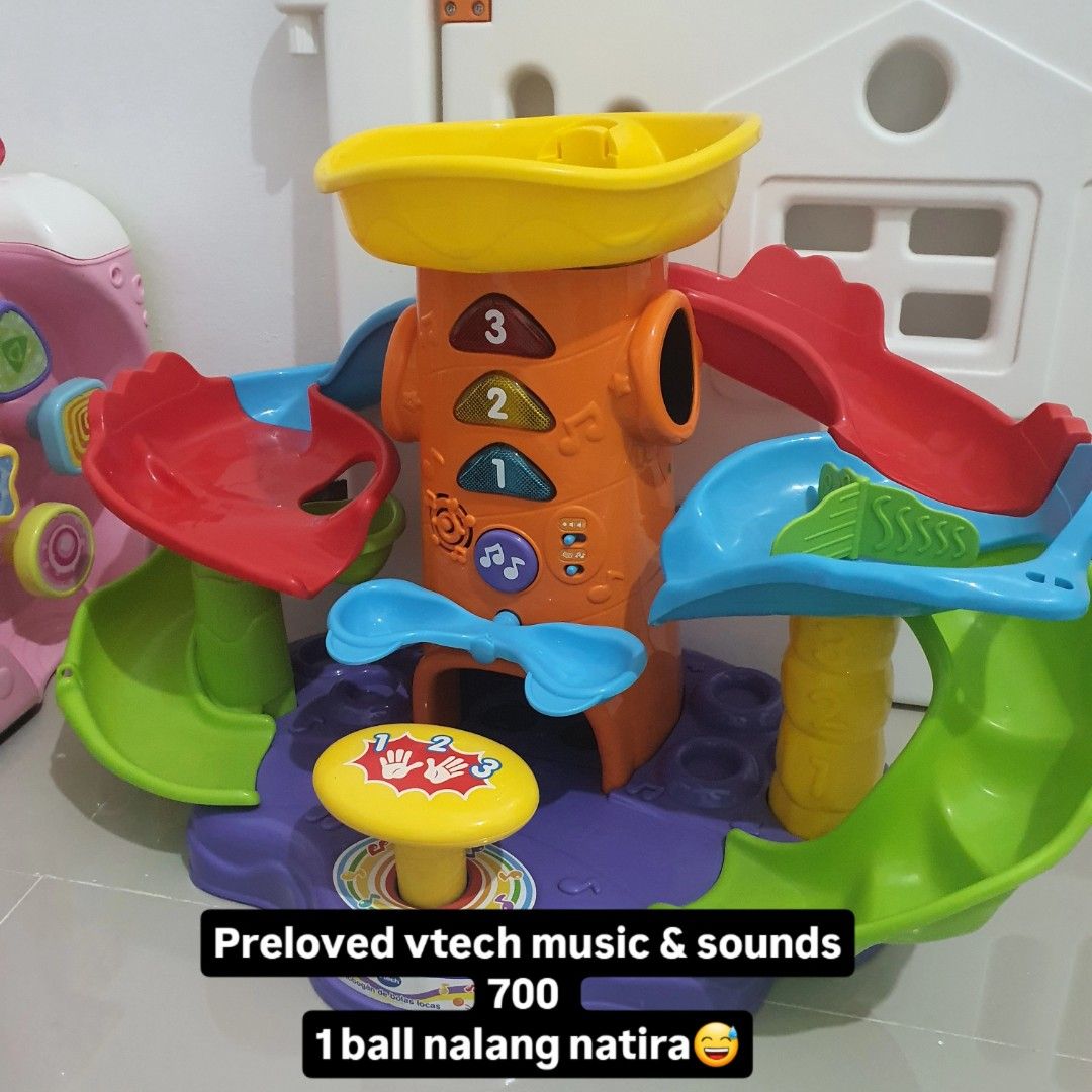 Vtech sliding ball battery op (Category: Educational & Learning Toys) located in Quezon City. Submitted by lykpossession (Listing ID 1412904336, Image 1). Description: hindi English Yung song Ask first if available.
