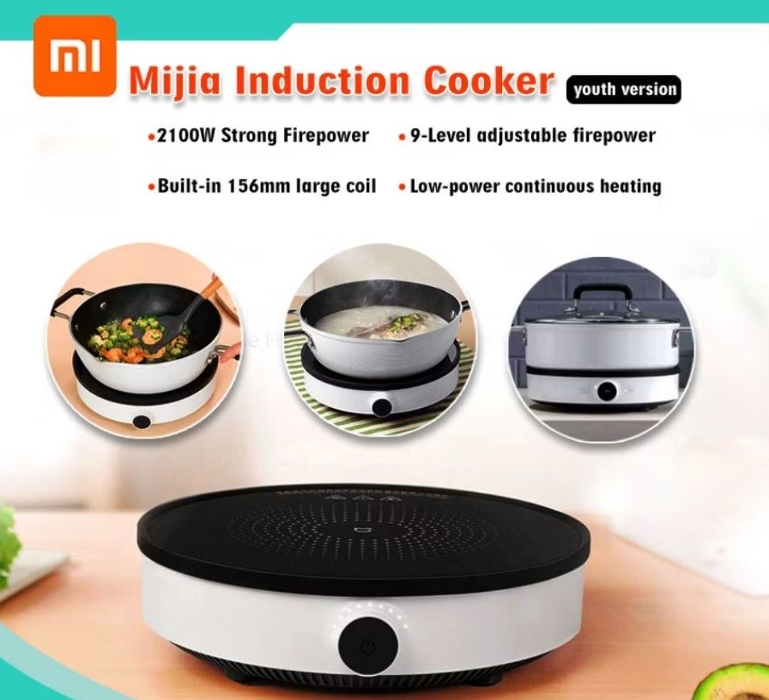 Xiaomi Induction Cooker (Category: Cookers) located in Pasig City. Submitted by 21.decluttering (Listing ID 1413017143, Image 1). Description: Unit Rubber ring Box What you see, is what you get. Wag maghanap ng wala. Bili kayo ng brand new. RFS: upgrading Product Details: Original Xiaomi Mijia Induction Cooker (Youth Version) Description: Smart electric induction cooker with precise power and temperature control, designed for rapid heating and co