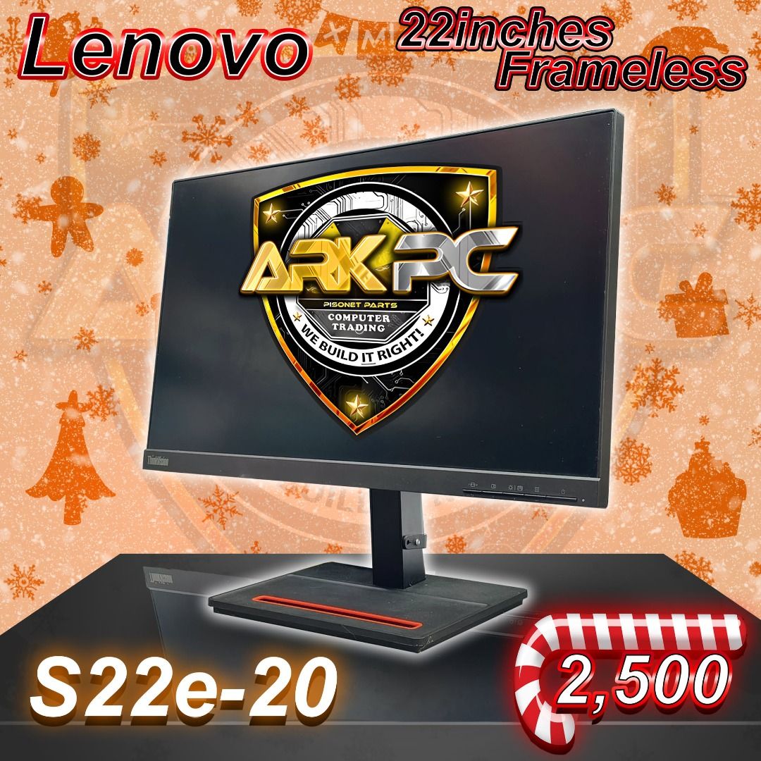 22inches Frameless monitors ! (Category: Monitor Screens) located in Quezon City. Submitted by corrinejil63041 (Listing ID 1414685905, Image 1). Description: 22inches Frameless monitors ! • Slightly used lang! Malinaw ✅ All good pang work o kahit pang games palag palag! Mura na, branded pa! 🖥️ Lenovo thinkvision S22e-20 🖥️ PRICE : 2,500.00each 💰 #ARKPC #ARKIA #ARKPCOLONGAPO #used #Sale #Monitor ✅ ARK PC Litex - 14 Litex Road, Commonwealth, QC 