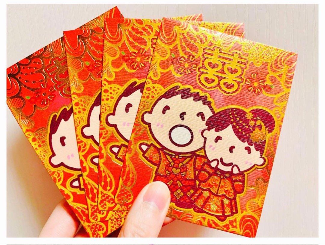 現貨🧧結婚禮封新年利是封 (10個) 正版 SANRIO SANX 大口仔公仔 大口仔利是封 結婚公仔 燙金雙喜囍字紅包禮封 卡通公仔角色燙金百日宴結婚婚禮 禮封BB生日卡賀卡祝福咭心意卡 WEDDING CONGRATULATIONS CELEBRATION PARTY LOVE GOLDEN WEDDING BIRTHDAY GREETING GIFT CARD ENVELOPE （分類：文具及工藝 - 節日佈置及裝飾）位於 Hong Kong。 由 swroom 提交（商品編號 1414676199，圖片 1）。簡介： 🧧$68 ( 10 個 ) ，全新 🎁節日銷情迅速請早訂購，售完即止‼️ 🛍更多卡通精品玩具FOLLOW US ： carousell.com/swroom 📥INBOX 購買請提供以下資料 ： ▫️付款方式 : PAYME / FPS / ALIPAYHK ▫️郵寄方式： 📮 $5 up 本地平郵 ( 一般情況 2-3 工作天寄出 ) 📦 SF順豐到