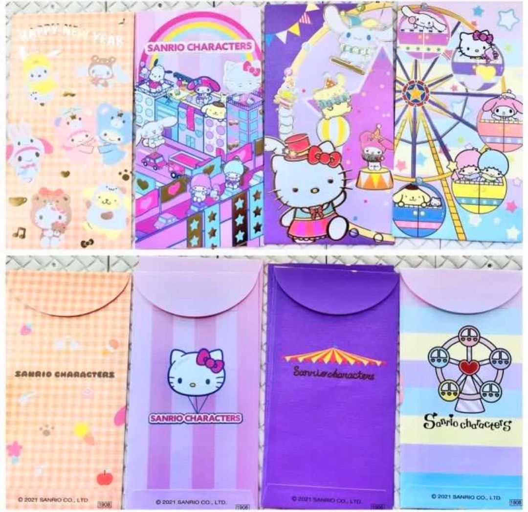 現貨🧧燙金禮封 ( 6 個) 正版 SANRIO CHARACTERS NEW YEAR CELEBRATION PARTY RED POCKETS PACK HELLO KITTY /LITTLE TWINS STARS / MY MELODY GREETING GIFT 吉蒂貓 雙子星 大口仔 玉桂狗 布甸狗 布丁狗 卡通公仔角色 立體 燙金 祝福 拜年 送禮 結婚 利是封 紅包 （分類：文具及工藝 - 畫作及印刷品）位於 Hong Kong。 由 swroom 提交（商品編號 1414689822，圖片 2）。簡介： 🧧$50 ( 6 個 ) ，全新 🎁節日銷情迅速請早訂購，售完即止‼️ 🛍更多卡通精品玩具FOLLOW US ： carousell.com/swroom 📥INBOX 購買請提供以下資料 ： ▫️付款方式 : PAYME / FPS / ALIPAYHK ▫️郵寄方式： 📮 $5 up 本地平郵 ( 一般情況 2-3 工作天寄出 ) 📦 SF順豐到付 
