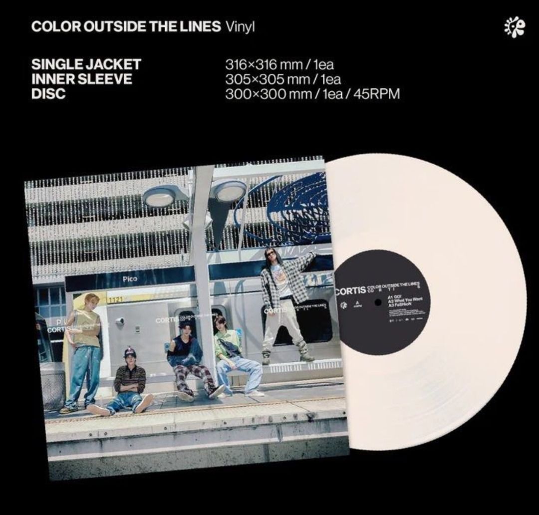 現貨CORTIS Color Outside The Lines Vinyl LP 黑膠唱片全新未開封