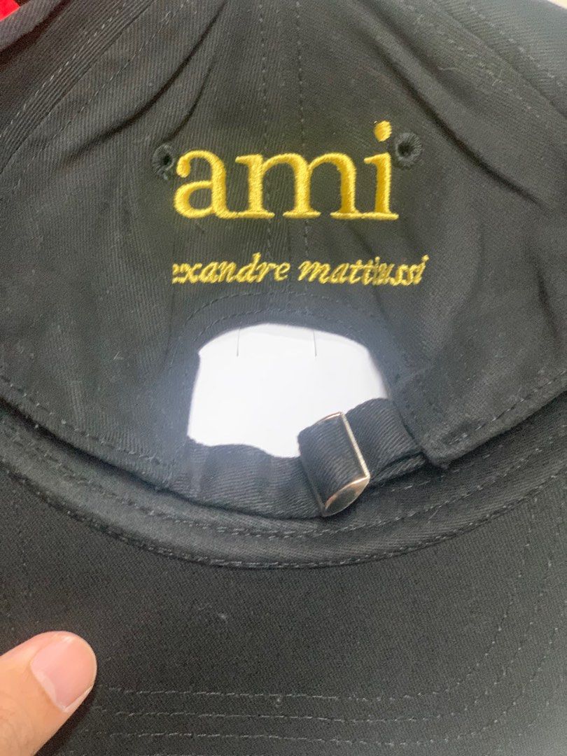 AMI MINIMALIST GOLD LOGO CAP (Category: Caps & Hats) located in Manila. Submitted by scarlett_hope (Listing ID 1414646365, Image 3). Description: 1 SIZE FITS ALL CONDITION: BNEW COLOR RATE: 10/10 MOP: GCASH ONLY COURIER: J&T OR LALAMOVE (PAYMENT FIRST).
