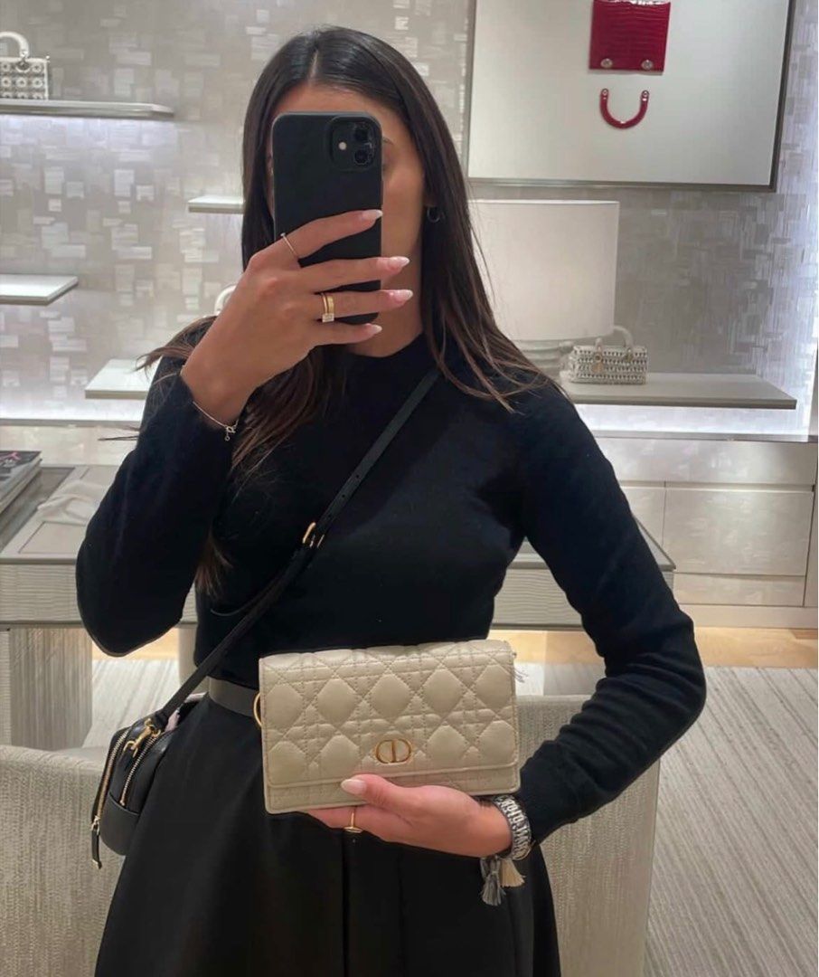 Authentic Christian Dior Wallet On Chain (Category: Luxury Bags & Wallets) located in Quezon City. Submitted by jhaediah (Listing ID 1414668512, Image 3). Description: Complete with receipt Bought in Solaire for 145k Selling low Brand new and authentic.