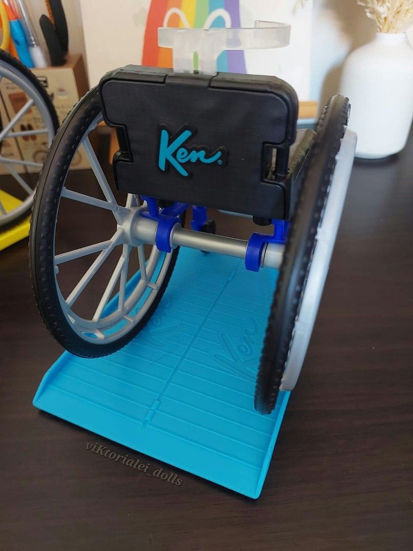Barbie Ken Wheelchair Blue (Category: Wheelchairs) located in Cainta. Submitted by kat.cm (Listing ID 1414739454, Image 2). Description: Wheelchair with ramp Shipping fee will be shouldered by buyer Shipping via J&T Location: Cainta, Rizal.