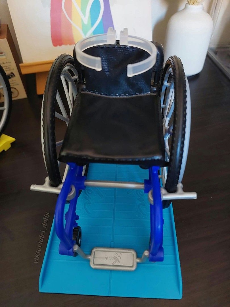 Barbie Ken Wheelchair Blue (Category: Wheelchairs) located in Cainta. Submitted by kat.cm (Listing ID 1414739454, Image 1). Description: Wheelchair with ramp Shipping fee will be shouldered by buyer Shipping via J&T Location: Cainta, Rizal.
