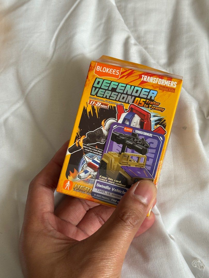 Blokee Transformers Defender Version 05 Model Kit (Category: Gundam & Model Kits) located in Manila. Submitted by jongabor (Listing ID 1414651810, Image 1). Description: - Blokee Transformers Defender Version 05 For sale only 160 each get it now 🔥 Unbuilt Unscanned QR MOP: Gcash or BPI Delivery c/o buyer Grab / Lalamove / Jnt / Gogo Express 📍 Manila.