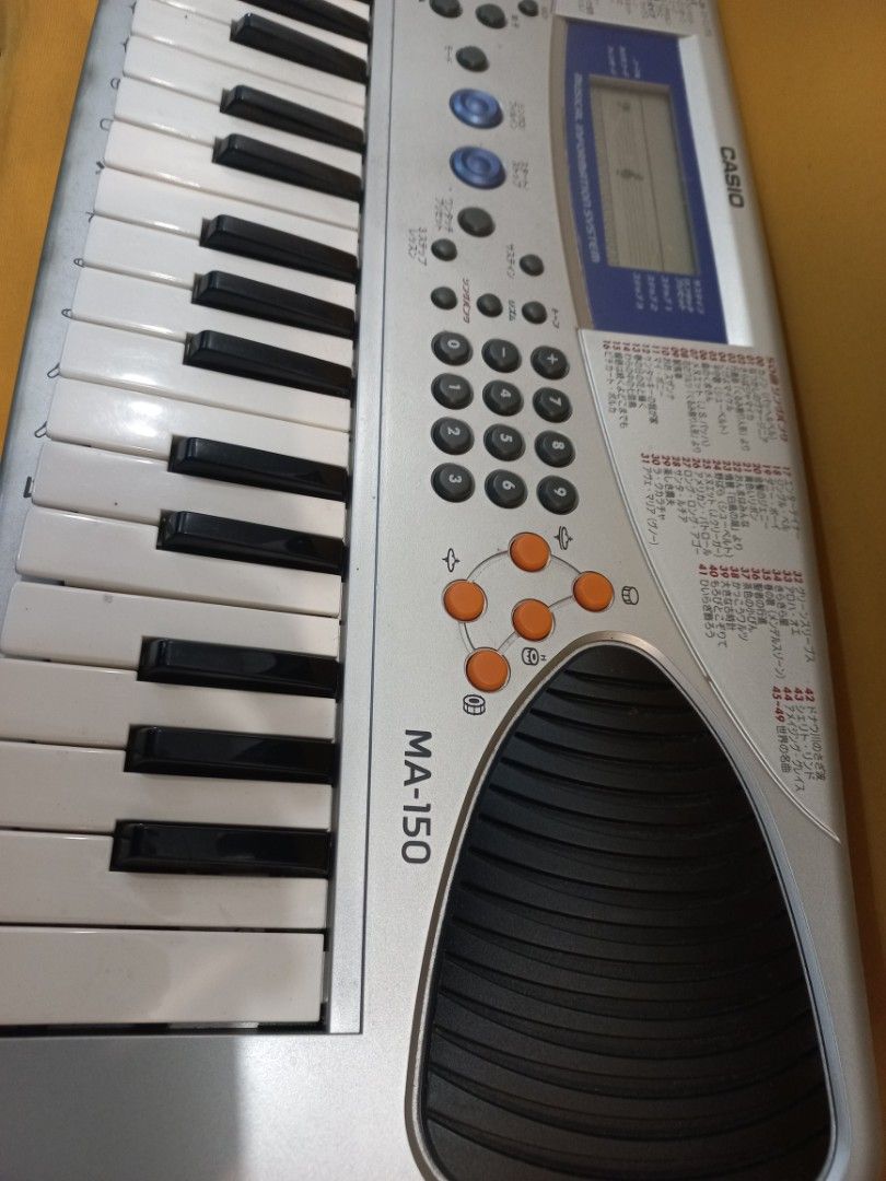 Casio MA-150 Keyboard Piano (Category: Musical Instruments) located in Manila. Submitted by arisdavid24 (Listing ID 1414809197, Image 2). Description: 2,150php only In good working condition Unit and power adaptor only 49-Key Mini Keys Imported from Japan.