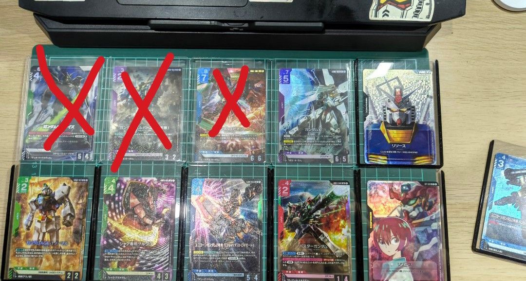CHECK DESCRIPTION Gundam TCG LRs, LR+ & Promo cards/Resource cards (Category: Raw Cards) located in Singapore. Submitted by yanz.shop (Listing ID 1409035238, Image 1). Description: offer your price and I'll check the market. all top loaded and plastic sleeved combo BARBATOS sold out EPYON x2 sold out DEATHSYTHE sold out yeah.