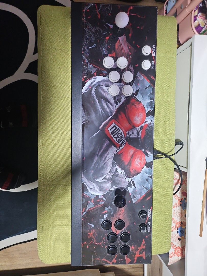 Custom Arcade Stick - Street Fighter Design, Video Gaming, Video Games ...
