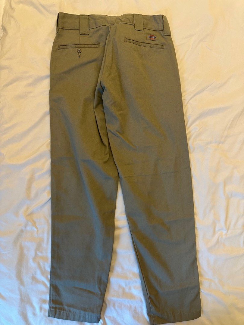 Dickies Slim Straight Khaki Pants 874 (Category: Jeans) located in Taguig. Submitted by clothesfs (Listing ID 1414715752, Image 2). Description: - Dickies Slim Straight pants - Khaki color - Button and zipper closure - Two front pockets - Two back pockets - Dickies logo on back pocket W 31in L 36in.
