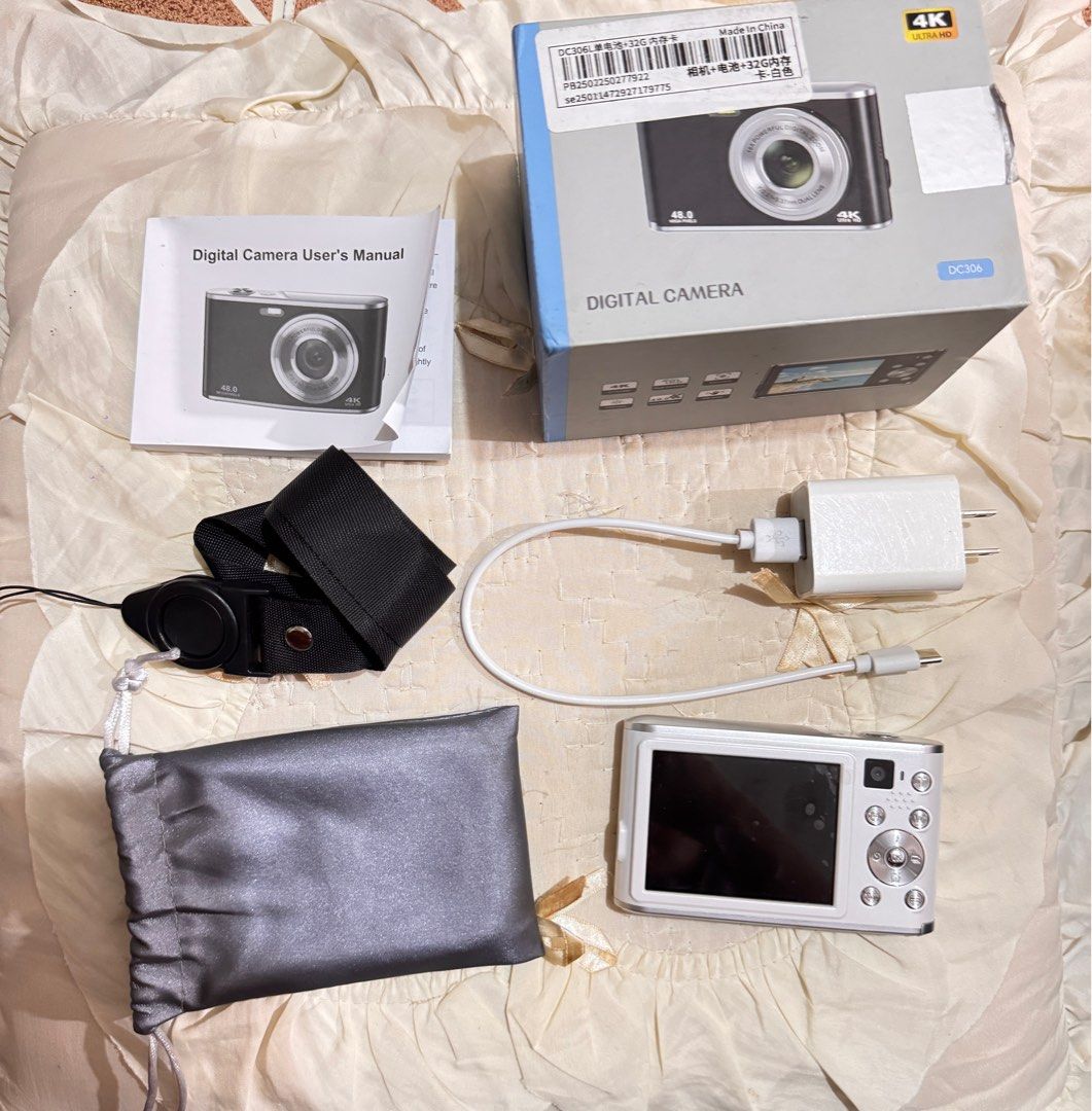 Digital Camera (Category: Cameras) located in Manila. Submitted by bandolaka20518 (Listing ID 1414733428, Image 2). Description: RUSH SALEEE!!!! ₱699 FS: DC306 DUAL LENS DIGITAL CAMERA 48mp / 4k w/ front & rear camera w/ autofocus working flash fully functional w/ 16X Digital Zoom ‪w 19 filters ‪w 9 modes ‪⤻ can record video - inclusions: pouch, lanyard - w/ manual, charger, battery & cleaning cloth dm for more deets RFS- Will upgrade! .