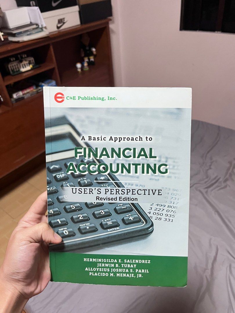 Financial Accounting Textbook - User's Perspective C& E Publishing Inc. (Category: Textbooks) located in Manila. Submitted by m4rcvsh0p (Listing ID 1414763837, Image 1). Description: FOR SALE C&E Publishing Inc. Financial Accounting Book User's Perspective 9/10 condition no issues 250p shipped thru jnt dm me .