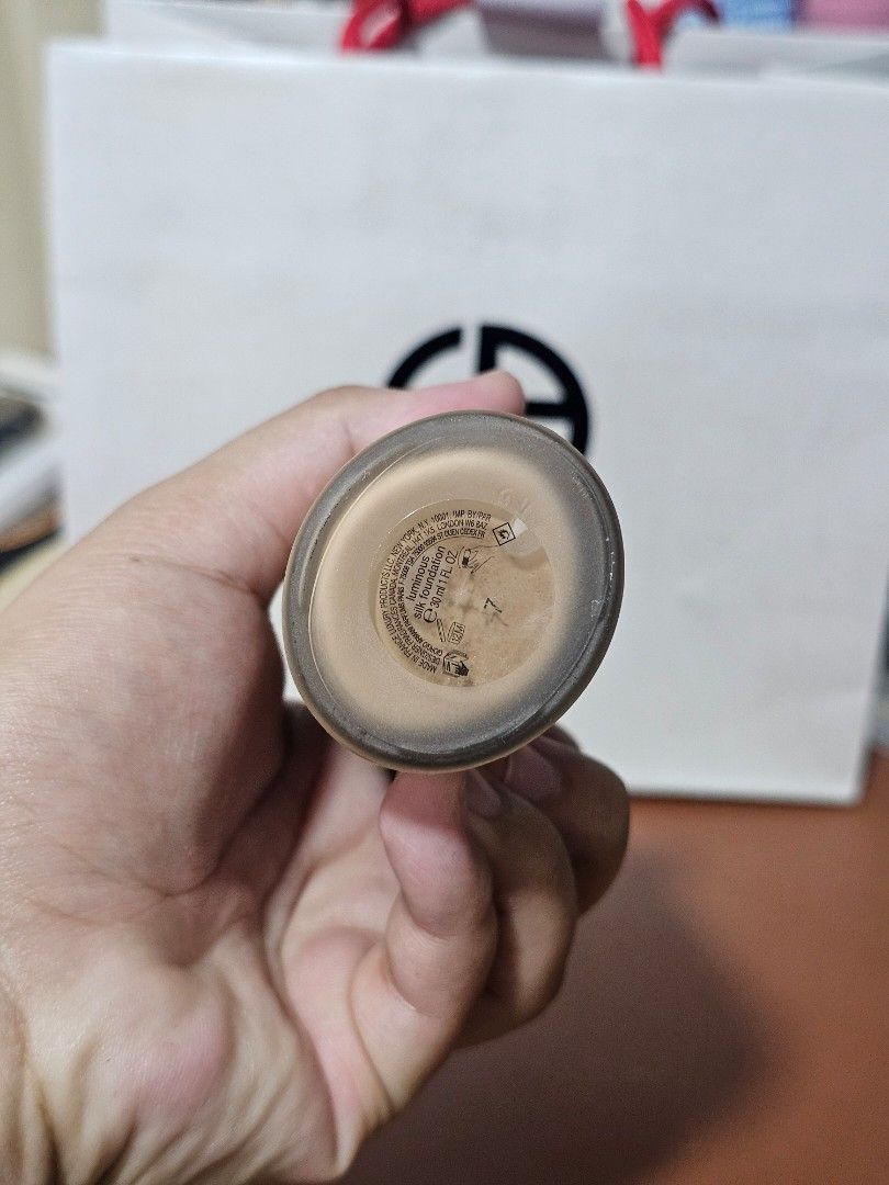 Giorgio Armani Luminous Silk in Shade 7 (Category: Makeup) located in Manila. Submitted by warmowl-aee2f4 (Listing ID 1414821780, Image 2). Description: -bought last December at SM Makati - original price is 4250 -shade 7 luminous silk -rfs: wrong shade -used 3x -payment through gcash/seabank/maya -pickup via lalamove.