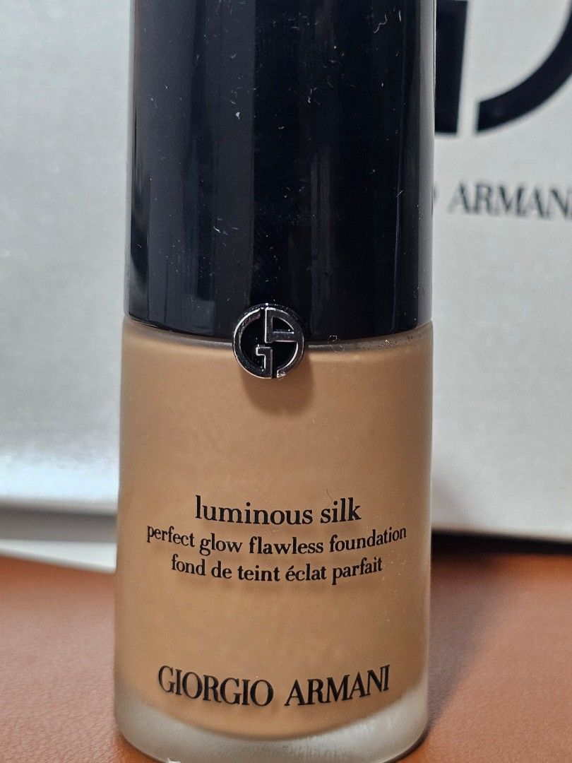 Giorgio Armani Luminous Silk in Shade 7 (Category: Makeup) located in Manila. Submitted by warmowl-aee2f4 (Listing ID 1414821780, Image 3). Description: -bought last December at SM Makati - original price is 4250 -shade 7 luminous silk -rfs: wrong shade -used 3x -payment through gcash/seabank/maya -pickup via lalamove.