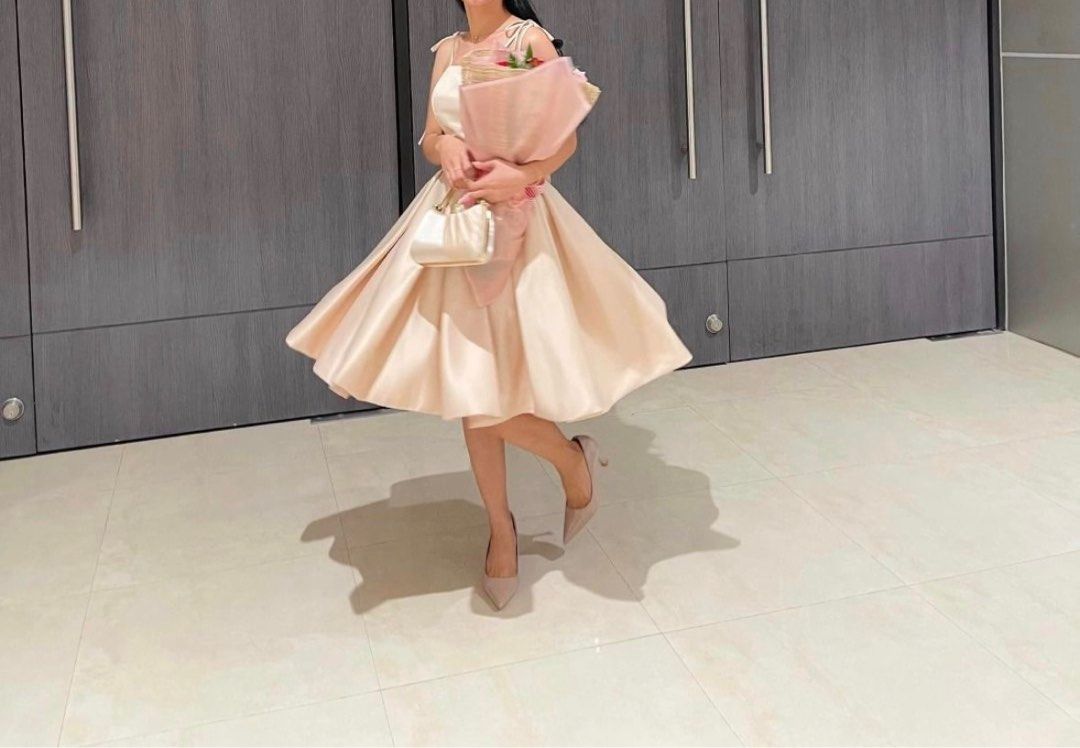 Graduation Dress and Heels (Category: Dresses) located in Las Pinas. Submitted by mke.arts (Listing ID 1414734050, Image 2). Description: ✔️Worn only once (dress and heels) nung grad -almost brand new ✔️Customized dress (pastel pink) for ₱3000 ✔️Dress size: XS-S (with adjustable back string) ✔️Heels: Matthews, size 35 ₱2000 (bought at SM Department Store, I still have the receipt) ₱3500 take all freebies: fake nails set nego pa wag lang baratin p