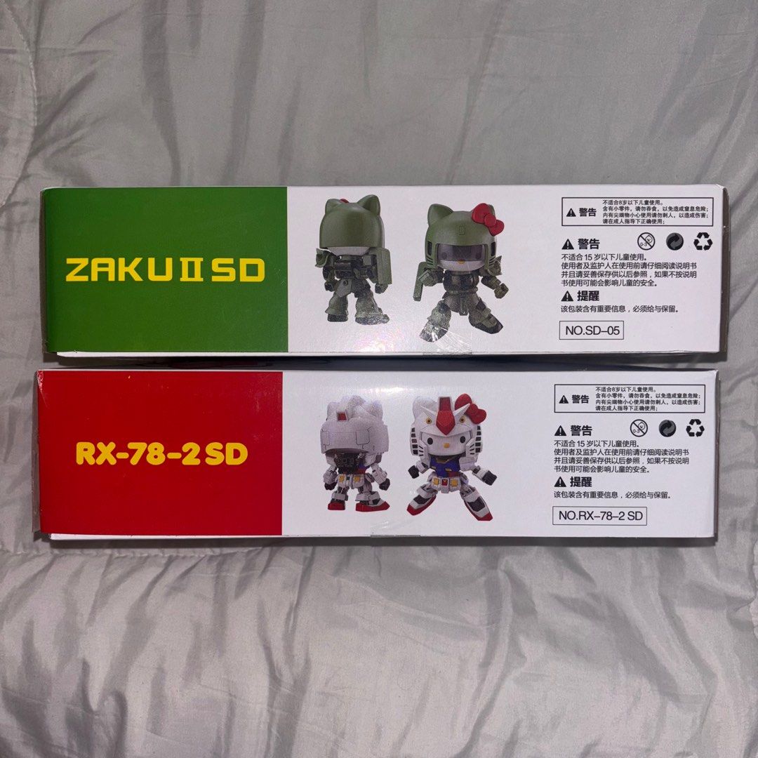 Hello Kitty Gundam Duijue Figurine set UNOPENED (Category: Figurines & Statues) located in Manila. Submitted by ncaldrstrem (Listing ID 1414702008, Image 2). Description: Hello Kitty Gundam Duijue brand, not Bandai Comes as a set! (2) Payment thru: Gcash Shipping via: JNT / Lalamove.