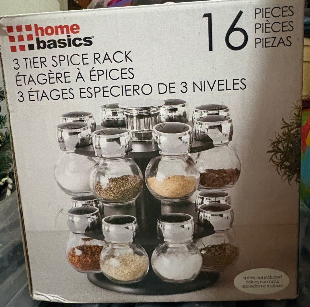 Home Basics 16-Piece Rotating Spice Rack (Category: Food Organization & Storage) located in Marikina City. Submitted by minimalismic_ (Listing ID 1414637659, Image 1). Description: Still negotiable, if sure buyer. .