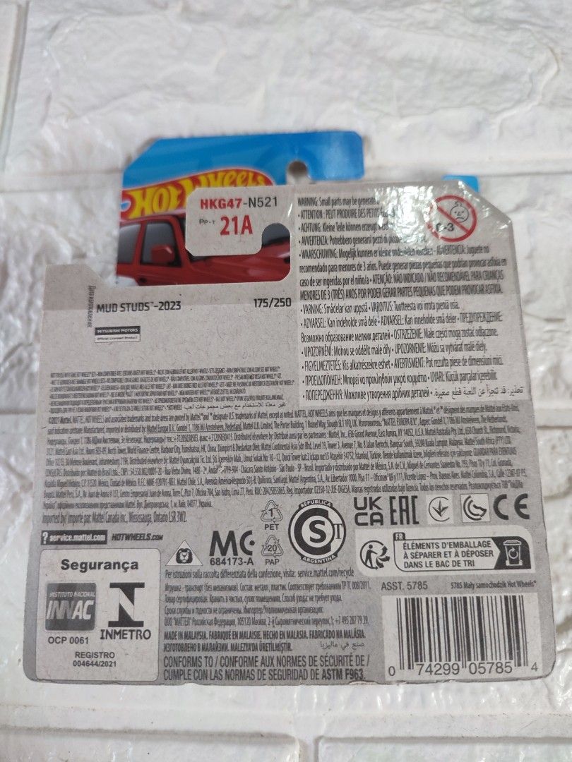 Hot Wheels Mitsubishi Pajero Evolution (Category: Vehicle & Diecast Models) located in Narvacan. Submitted by jigger85 (Listing ID 1414716409, Image 2). Description: - Hot Wheels Mitsubishi Pajero Evolution - Color: Red - Series: Mud Studs (3/5) - Model: HKG47-N521 21A - Condition: New in original packaging.