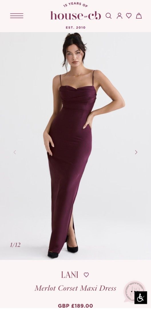 lani merlot corset maxi dress Lani Merlot Corset dress by House of CB  Size S  Hire for $90 (+bond)  Love, Dtdresshire