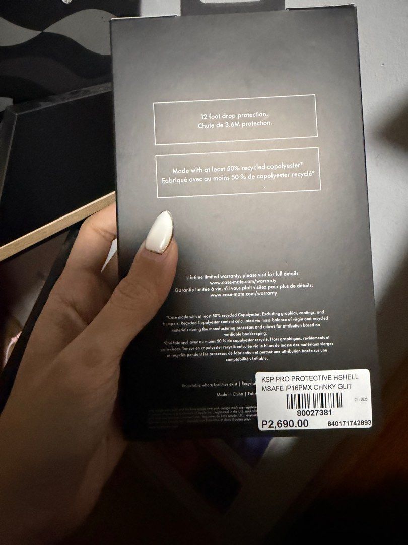 Kate Spade iphone 16 promax case (Category: Cases & Sleeves) located in Tanay. Submitted by pinkyboocloset (Listing ID 1399392037, Image 3). Description: For iphone 16promax still with box .