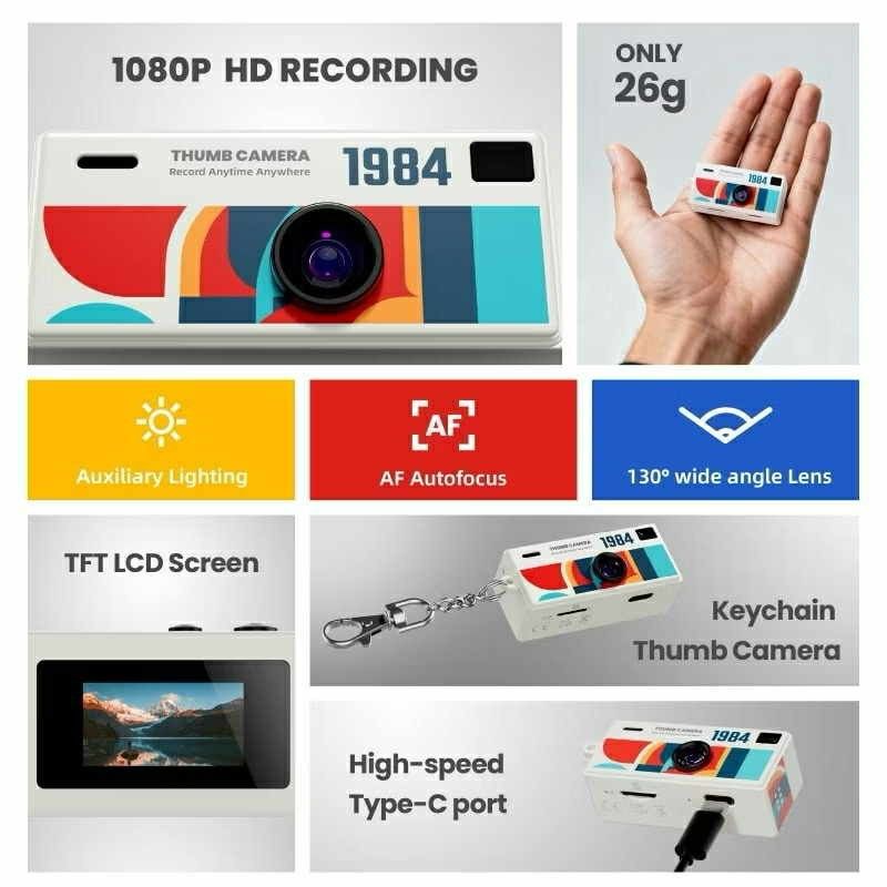 Mini Key Chain Camera ( PREORDER) (Category: Cameras) located in Manila. Submitted by patchypat01 (Listing ID 1414746513, Image 2). Description: 1080P HD 16X Zoom Stabilized Vintage CCD Style Camera, 300mAh Rechargeable Portable Travel Camera With Flash Viewfinder, 32GB Storage Card - Compact Video Recorder For Vlogging, Travel, Daily Life, Christmas, Halloween, Thanksgiving Gifts, Birthday Gifts PRE ORDER BASIS!! NO SD CARD INCLUDED .